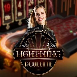 Lightning Roulette by Evolution, showcased at spinstaronline.com – game logo