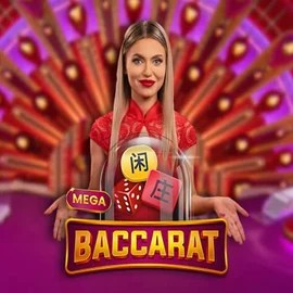 Official Live Casino logo: Mega Baccarat by Pragmatic Play at SpinStar Casino