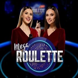 Mega Roulette online game logo by Pragmatic Play on spinstaronline.com